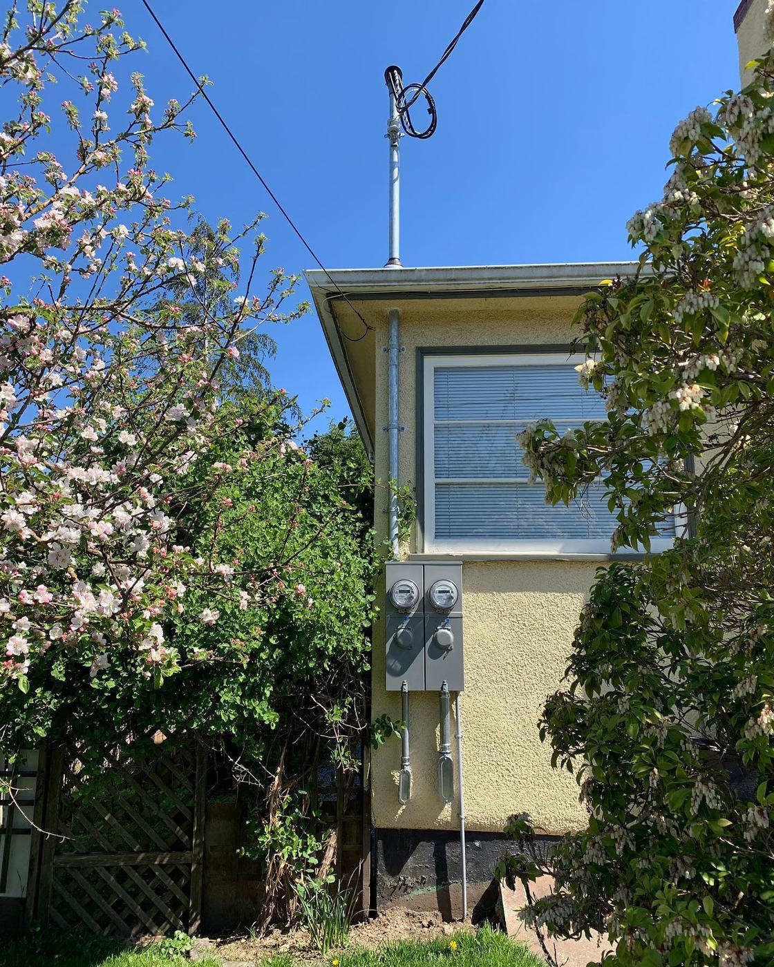 Dual electrical meters on a Victoria home with a secondary suite
